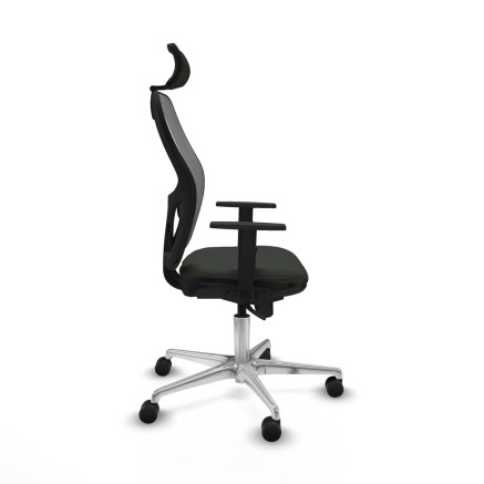 Chaise de Bureau avec Appui-tête Piqueras y Crespo 1D086N2 Noir 2