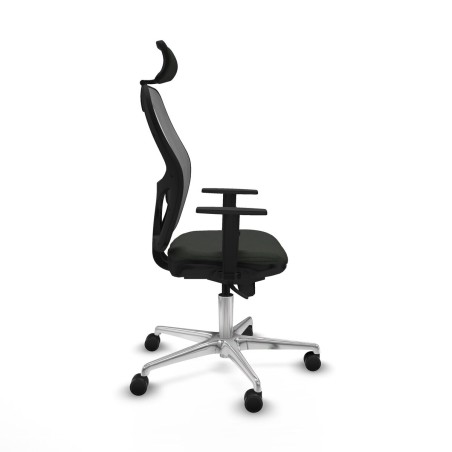 Chaise de Bureau avec Appui-tête Piqueras y Crespo 1D086N2 Noir