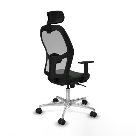 Chaise de Bureau avec Appui-tête Piqueras y Crespo 1D086N2 Noir