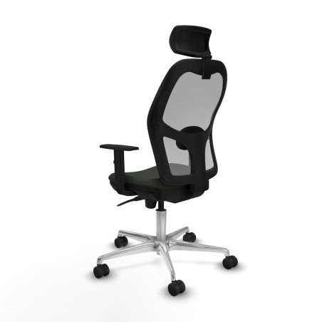 Chaise de Bureau avec Appui-tête Piqueras y Crespo 1D086N2 Noir