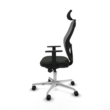 Chaise de Bureau avec Appui-tête Piqueras y Crespo 1D086N2 Noir