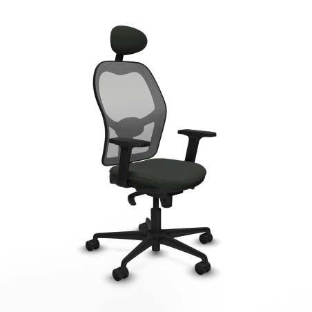 Sedia Ufficio con Poggiatesta Piqueras y Crespo 2D036N1 Nero