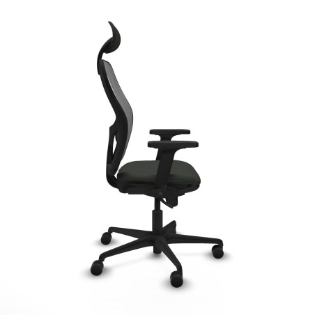 Sedia Ufficio con Poggiatesta Piqueras y Crespo 2D036N1 Nero