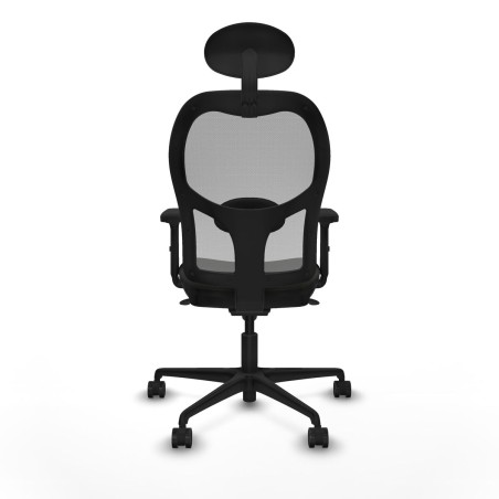 Sedia Ufficio con Poggiatesta Piqueras y Crespo 2D036N1 Nero