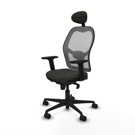 Sedia Ufficio con Poggiatesta Piqueras y Crespo 2D036N1 Nero