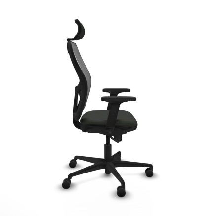 Chaise de Bureau avec Appui-tête Piqueras y Crespo 2D036N2 Noir 2