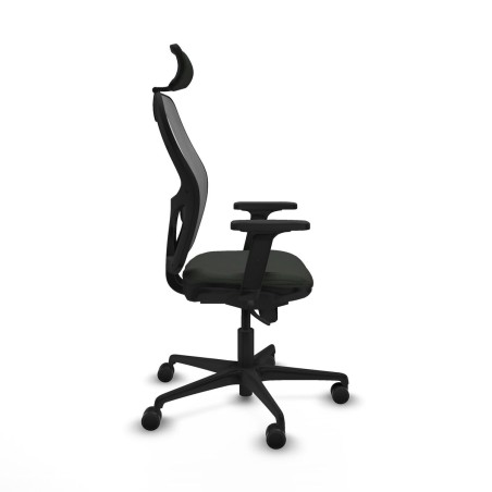 Chaise de Bureau avec Appui-tête Piqueras y Crespo 2D036N2 Noir
