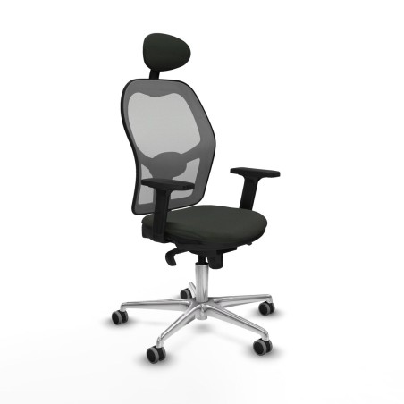 Sedia Ufficio con Poggiatesta Piqueras y Crespo 2D086G1 Nero