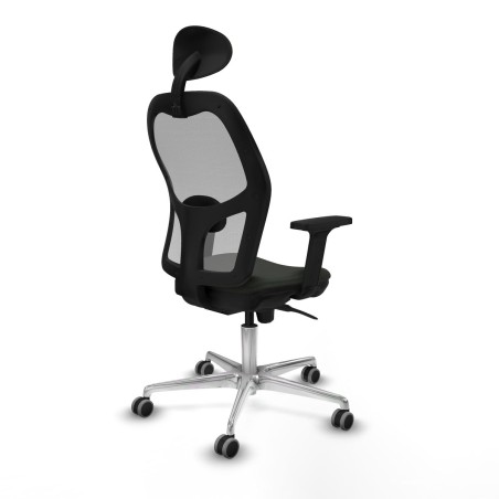 Sedia Ufficio con Poggiatesta Piqueras y Crespo 2D086G1 Nero