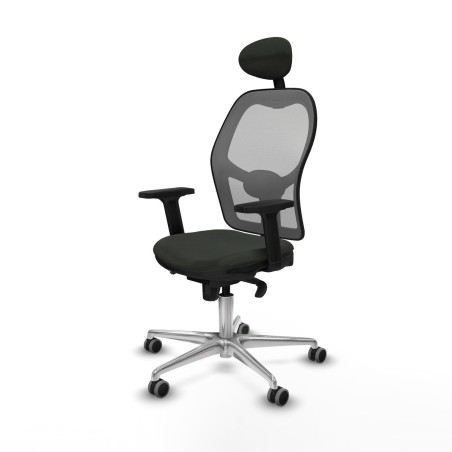 Sedia Ufficio con Poggiatesta Piqueras y Crespo 2D086G1 Nero
