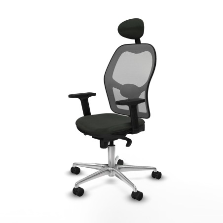 Chaise de Bureau avec Appui-tête Piqueras y Crespo 2D086N1 Noir