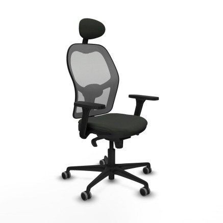 Bürostuhl mit Kopfstütze Piqueras y Crespo 3D036G1 Schwarz