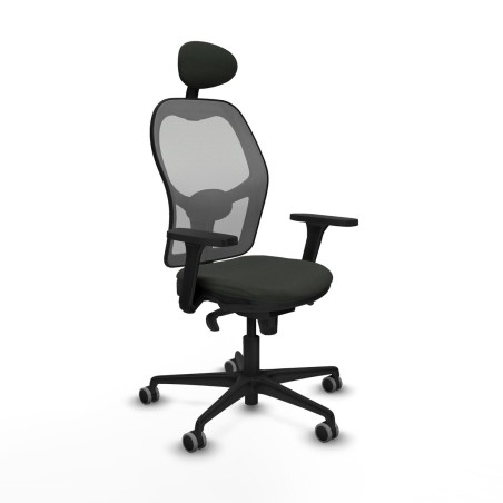 Chaise de Bureau avec Appui-tête Piqueras y Crespo 3D036G1 Noir