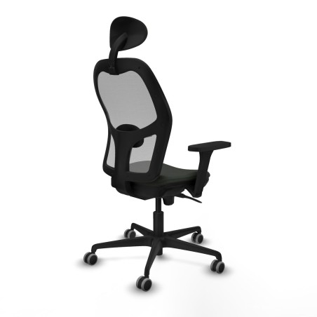 Chaise de Bureau avec Appui-tête Piqueras y Crespo 3D036G1 Noir