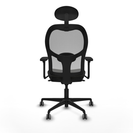 Chaise de Bureau avec Appui-tête Piqueras y Crespo 3D036G1 Noir