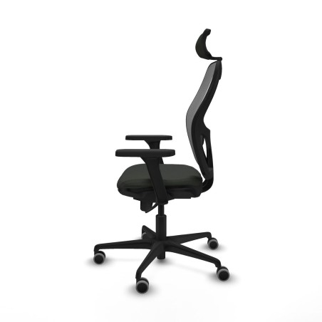 Sedia Ufficio con Poggiatesta Piqueras y Crespo 3D036G2 Nero