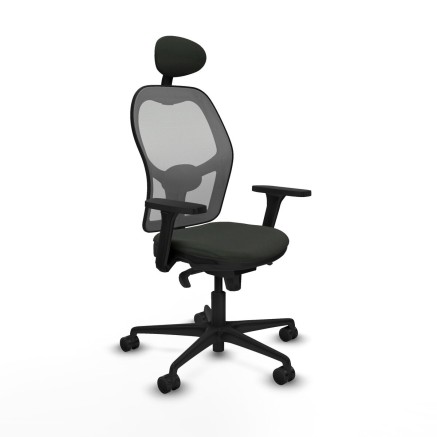 Bürostuhl mit Kopfstütze Piqueras y Crespo 3D036N1 Schwarz