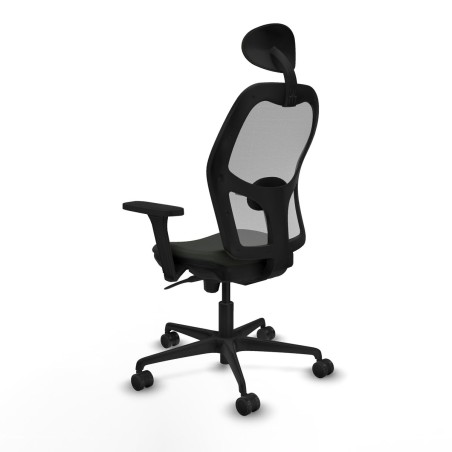 Chaise de Bureau avec Appui-tête Piqueras y Crespo 3D036N1 Noir