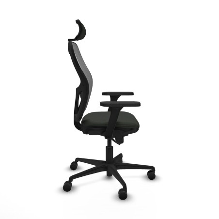 Sedia Ufficio con Poggiatesta Piqueras y Crespo 3D036N2 Nero