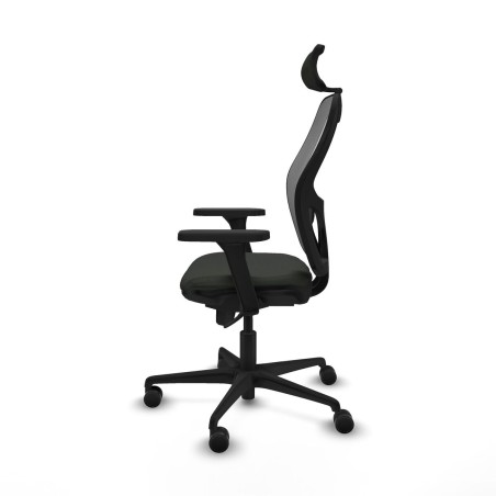 Sedia Ufficio con Poggiatesta Piqueras y Crespo 3D036N2 Nero