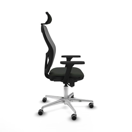 Chaise de Bureau avec Appui-tête Piqueras y Crespo 3D086G2 Noir 2