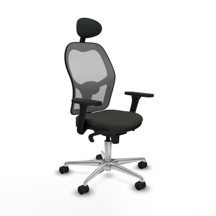Bürostuhl mit Kopfstütze Piqueras y Crespo 3D086N1 Schwarz