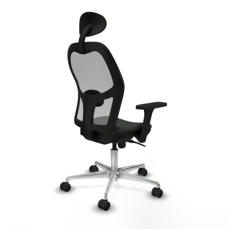Sedia Ufficio con Poggiatesta Piqueras y Crespo 3D086N1 Nero