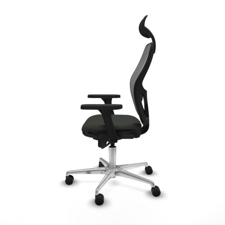 Sedia Ufficio con Poggiatesta Piqueras y Crespo 3D086N1 Nero