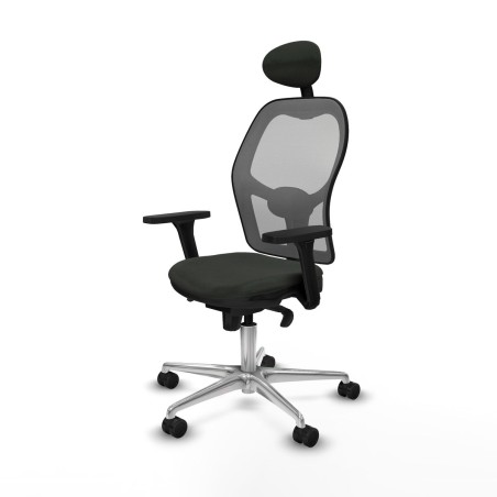 Sedia Ufficio con Poggiatesta Piqueras y Crespo 3D086N1 Nero