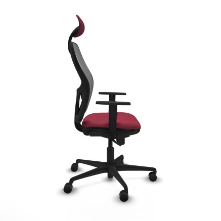 Office Chair with Headrest Jorquera Piqueras y Crespo 1D036N1 Maroon 2