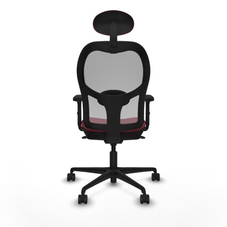 Sedia Ufficio con Poggiatesta Jorquera Piqueras y Crespo 2D036N1 Rosso
