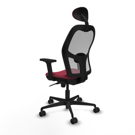 Sedia Ufficio con Poggiatesta Jorquera Piqueras y Crespo 2D036N1 Rosso