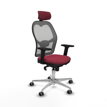 Sedia Ufficio con Poggiatesta Jorquera Piqueras y Crespo 2D086G2 Rosso