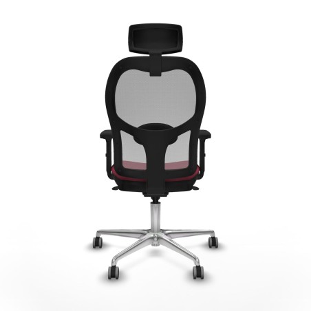 Sedia Ufficio con Poggiatesta Jorquera Piqueras y Crespo 2D086G2 Rosso