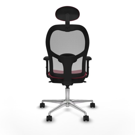 Sedia Ufficio con Poggiatesta Jorquera Piqueras y Crespo 2D086N1 Rosso