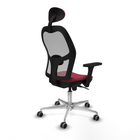 Sedia Ufficio con Poggiatesta Jorquera Piqueras y Crespo 3D086G1 Rosso