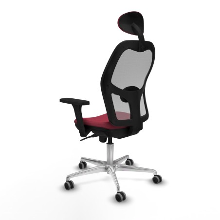 Sedia Ufficio con Poggiatesta Jorquera Piqueras y Crespo 3D086G1 Rosso