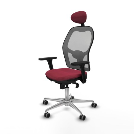 Sedia Ufficio con Poggiatesta Jorquera Piqueras y Crespo 3D086G1 Rosso