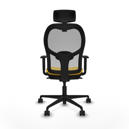 Office Chair with Headrest Jorquera Piqueras y Crespo 1D036N2 Yellow