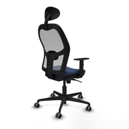 Office Chair with Headrest Jorquera Piqueras y Crespo 1D036G1 Navy Blu
