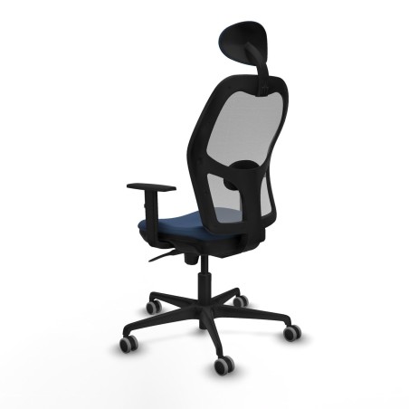 Office Chair with Headrest Jorquera Piqueras y Crespo 1D036G1 Navy Blu
