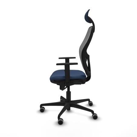 Office Chair with Headrest Jorquera Piqueras y Crespo 1D036G1 Navy Blu