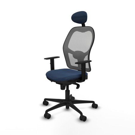 Sedia Ufficio con Poggiatesta Jorquera Piqueras y Crespo 1D036N1 Blu M
