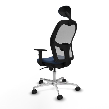 Office Chair with Headrest Jorquera Piqueras y Crespo 1D086N1 Navy Blu