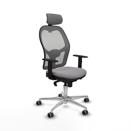 Sedia Ufficio con Poggiatesta Jorquera Piqueras y Crespo 1D086G2 Grigi