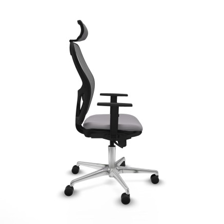 Office Chair with Headrest Jorquera Piqueras y Crespo 1D086N2 Grey 2