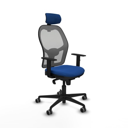 Sedia Ufficio con Poggiatesta Jorquera Piqueras y Crespo 1D036G2 Azzur