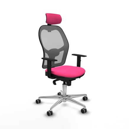Office Chair with Headrest Jorquera Piqueras y Crespo 1D086G2 Pink