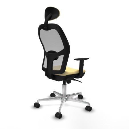 Sedia Ufficio con Poggiatesta Jorquera Piqueras y Crespo 1D086N1 Crema