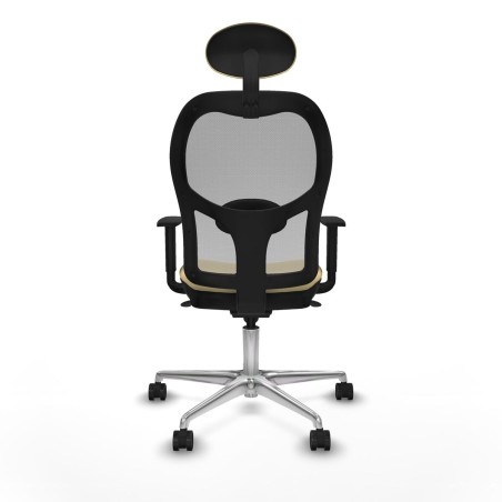 Sedia Ufficio con Poggiatesta Jorquera Piqueras y Crespo 1D086N1 Crema